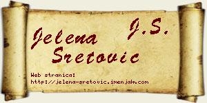 Jelena Sretović vizit kartica